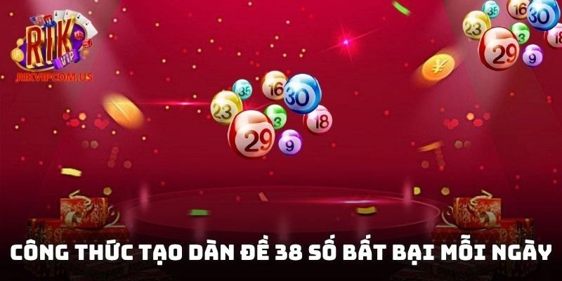 Công thức tạo dàn đề 38 số bất bại mỗi ngày