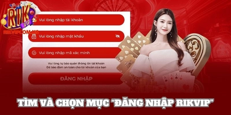 Chọn mục “Đăng nhập” để bắt đầu quy trình truy cập vào tài khoản