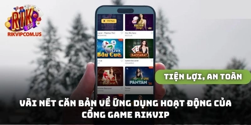 Vài nét căn bản về ứng dụng hoạt động của cổng game Rikvip